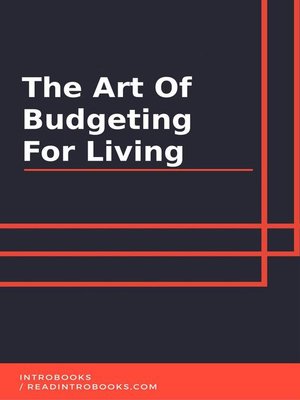 cover image of The Art of Budgeting for Living